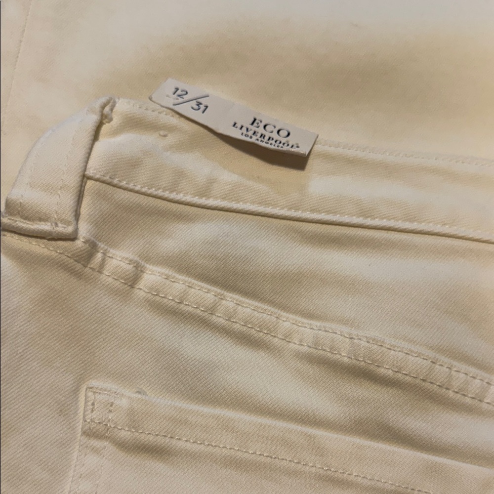 Liverpool White Wide-Leg Pants NWT size 12 - Picture 4 of 5